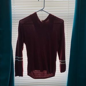 Maroon long sleeved shirt